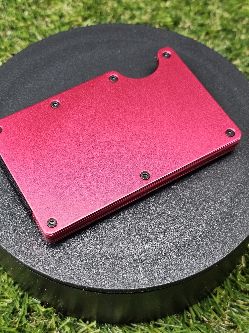 Slim Metal Card Holder - Pink